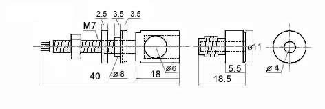 Audio Note small binding post dimensions.