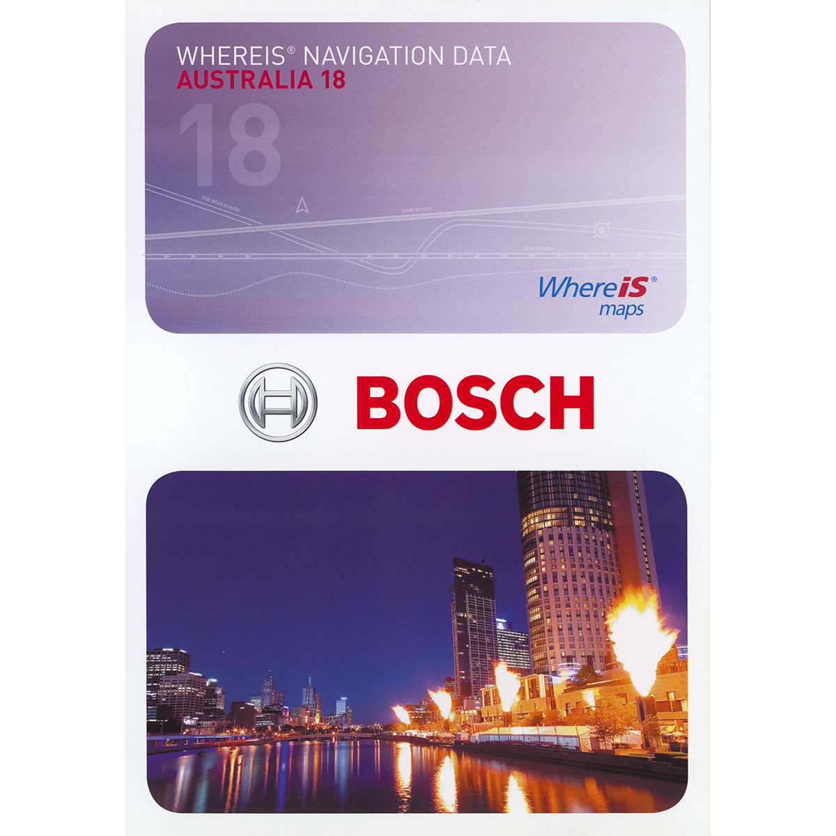 Bosch Whereis Map Disc for Mercedes and other vehicles.