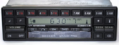 Becker Grand Prix 1402 Cassette Radio