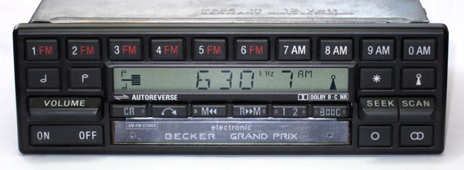 Becker Grand Prix 1402 cassette tuner.