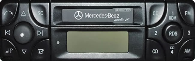 Mercedes-Benz Audio 10 BE3103 cassette tuner.