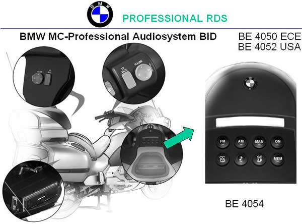 BMW Motorcycle radio system.