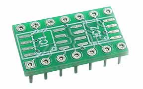 2x Dual to Quad Op-Amp Adapter