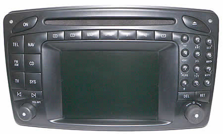 Mercedes-Benz Bosch Comand 2.0 navigation radio system - Uses knob TYPE A.