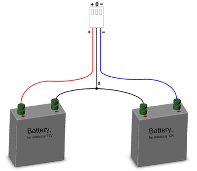 DACT battery power connection diagram.