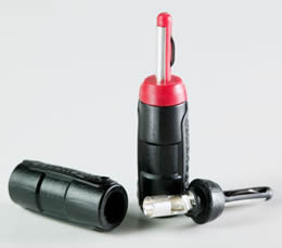 Eichmann bayonet banana plugs - silver.