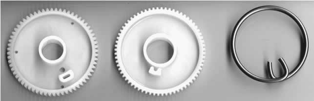Hirschmann AUTA 6000KE gears and spring.