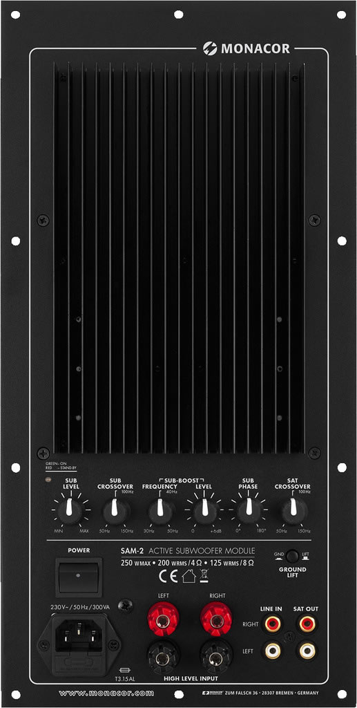 Monacor Subwoofer Amplifier SAM-2