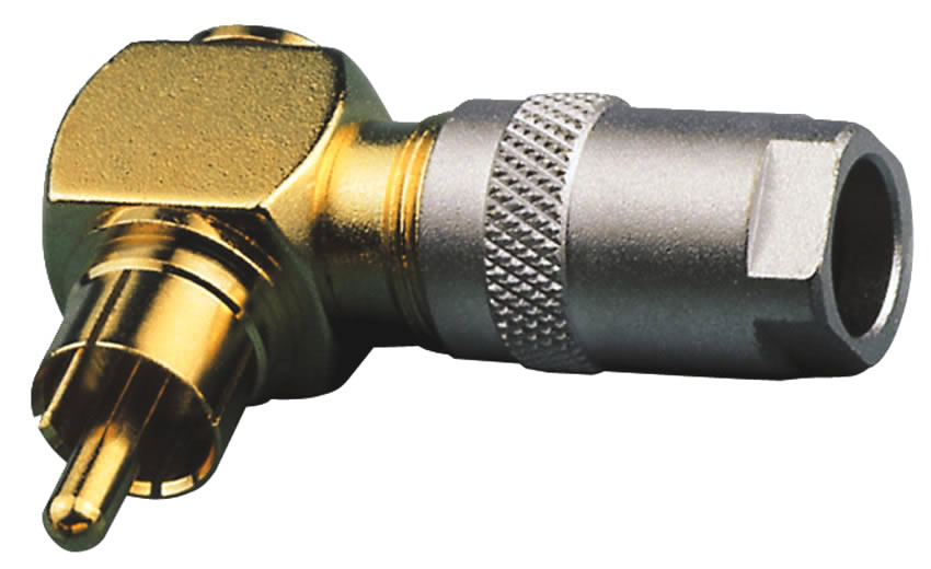 Right Angle RCA Plug