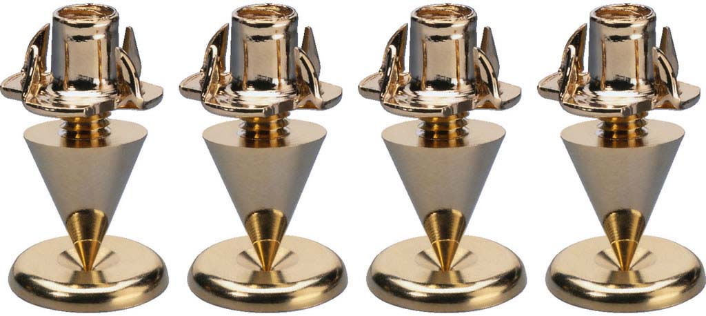 SPS-10GO Small Speaker Spikes Gold