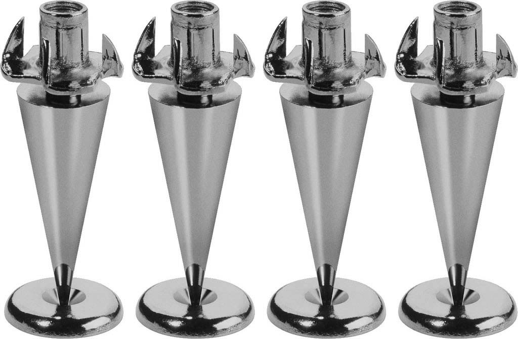 SPS-35SC Ultra Slim Speaker Spikes Black Chrome