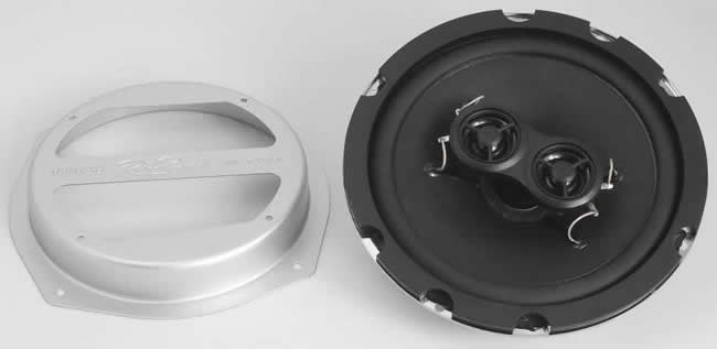 58-77 Beetle dash speaker bracket and 6.5" DVC speaker kit (RetroSound VWMSB6)