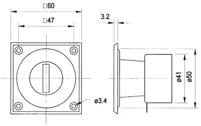 L-Pad LC57H dimensions.