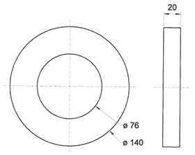 KM140 magentic speaker shield dimensions.