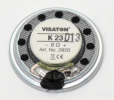 Visaton K23 - 8 Ohm Miniature Speaker.