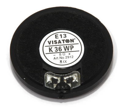 Visaton K36WP - 8 Ohm Miniature Speaker rear.