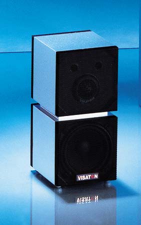 Visaton Nano Sat MKII - shown assembled with suggested cabinets, not supplied.