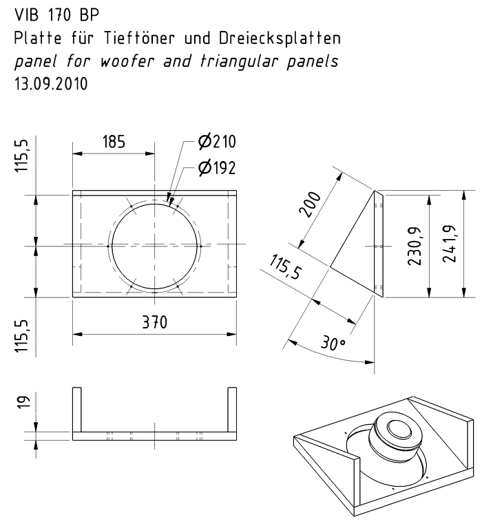 VIB 170 BP Speaker Kit Diagram 2