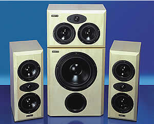 An example of a Visaton home cinema speaker kit completed.