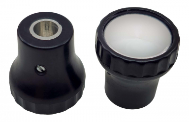 Radio Knobs Black with Chrome Dot suits Blaupunkt and Becker