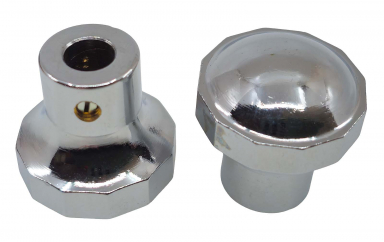 Radio Knobs Chrome Universal 1950s and Mercedes Benz 110 Style