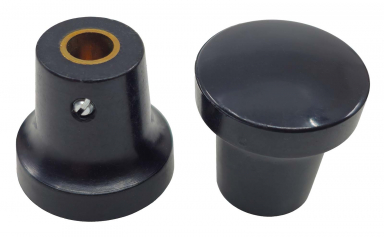 Radio Knobs for Porsche 356B and 356C Black Style