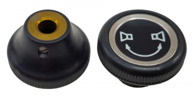 Mercedes-Benz Classic Black with Chrome Ring Fader Knob