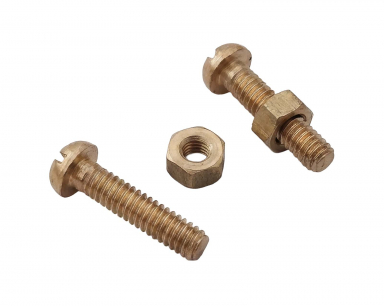 Phono Cartridge Mounting Bolts and Nuts Brass