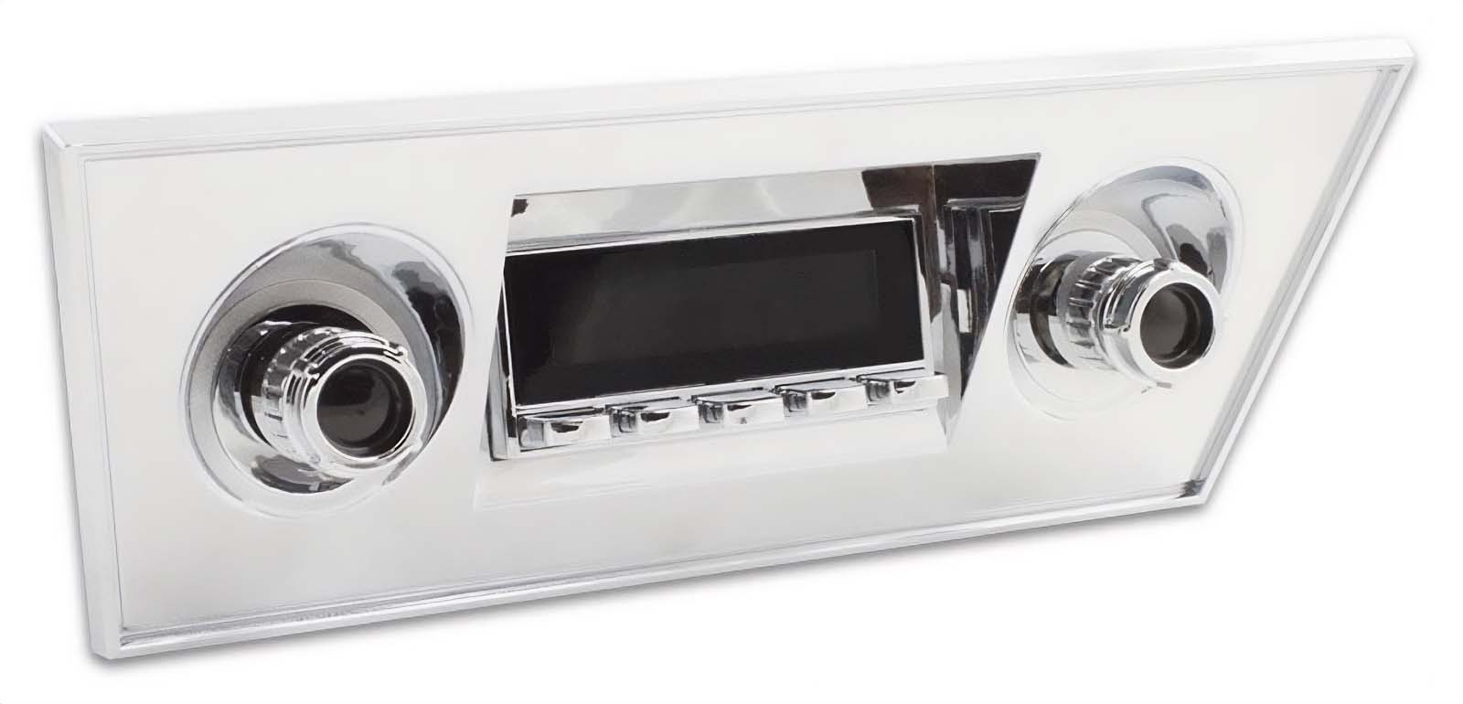 1966-1967 Nova Chevy II Dash Radio Bezel – Chrome, The Parts Place Inc. RD4830N