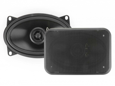 RetroSound 4x6 Inch Deluxe Stereo Speakers with Plain Black Grilles