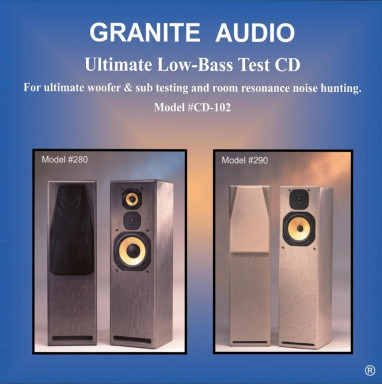 Granite Audio CD-102 Ultimate Low Bass Test CD