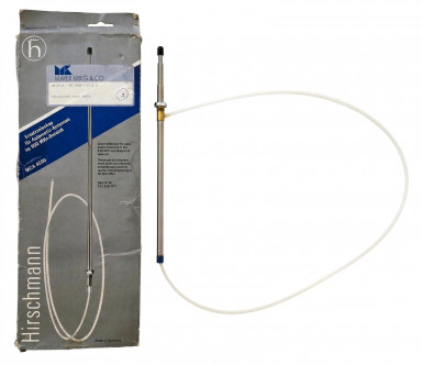Telescope Mast Chrome MCA 4590 with Black Tip