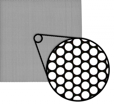 Black Metal Acoustic Speaker Grille 45x45cm