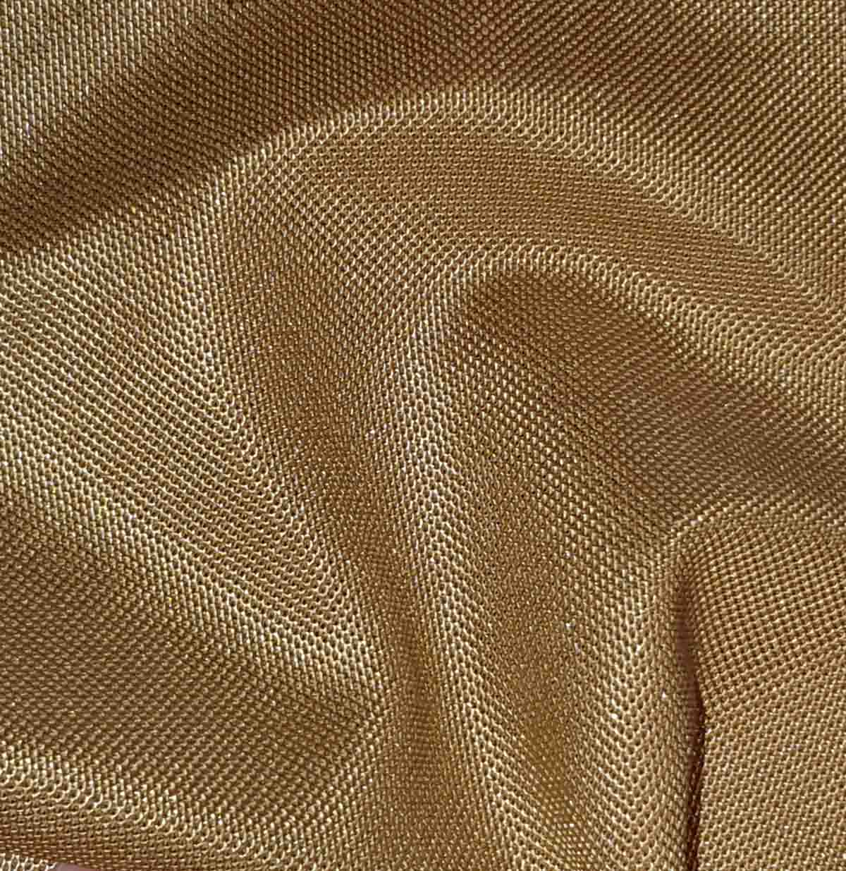 Metallic Brass Acoustic Grille Cloth