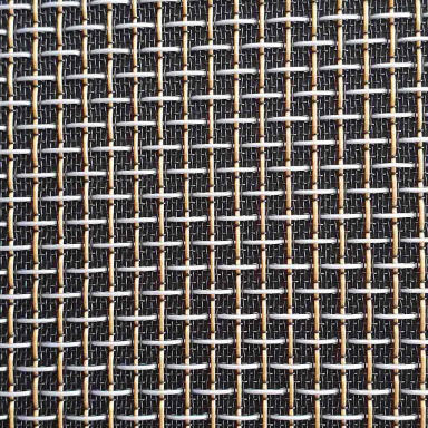 Black Silver Gold Hatch Acoustic Cloth Mesh