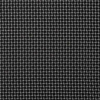 Black Silver Hatch Acoustic Cloth Mesh