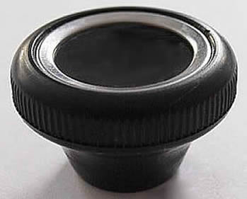 Becker Classic Black with Chrome Ring Radio Knob