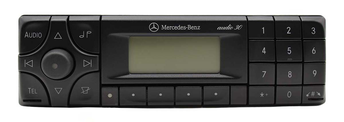 Mercedes-Benz Audio 30 cassette tuner. (Example: BE-3308, BE-3318)