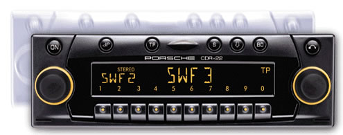 Porsche single CD Player with detachbale facia.