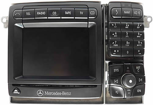 Mercedes-Benz Bosch S-Class Comand 2.5 navigation radio system.