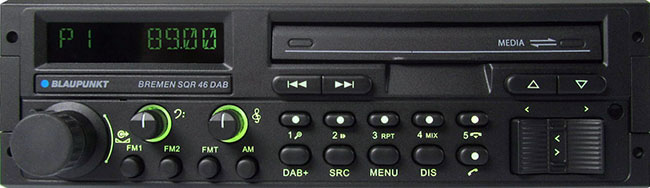 Blaupunkt Bremen SQR46 with green illumination.