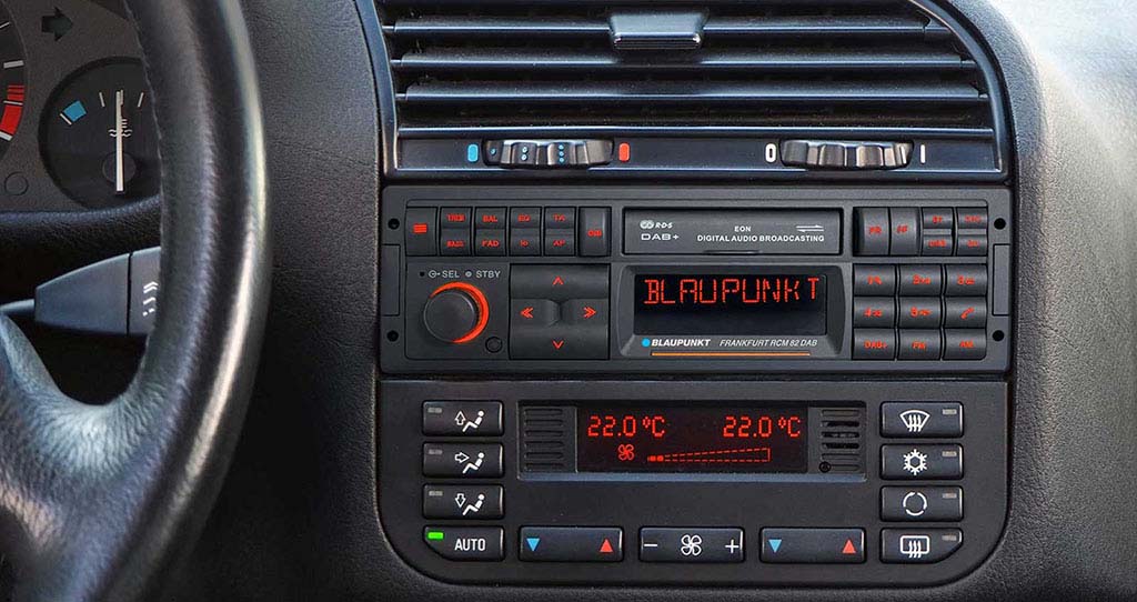 Blaupunkt Frankfurt RCM 82 DAB Car Radio Shown Installed