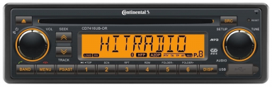 Continental Car CD Radio CD7416UB-OR