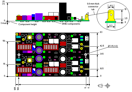 DACT CT100 dimensions and outline.