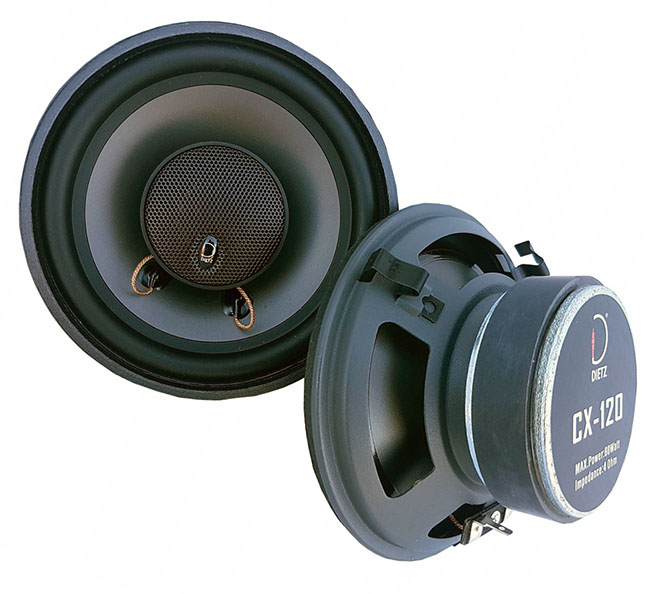 Dietz CX120 speakers.