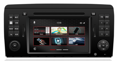Dynavin Navigation Audio System Mercedes R Class W251