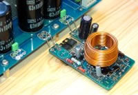 Connection of a ZAPpulse (early version shown) modules to power supply.