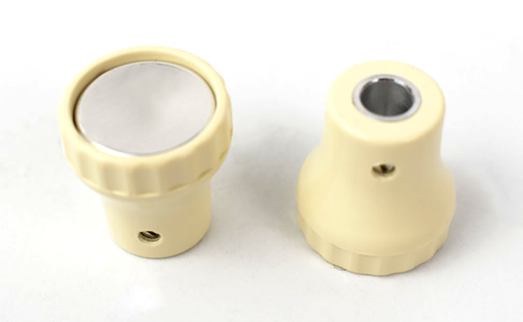 Radio Knobs Ivory with Chrome Dot Blaupunkt Becker 1950s and 1960s Style