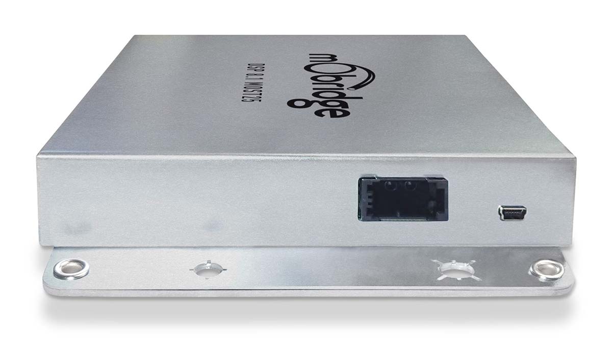 mObridge MOST25 Amplifier Fibre Optic Connection View 