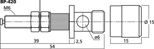 BP-420 Terminal Measurements (approx.)